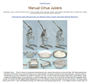 Tablet Screenshot of citrusjuicers.com